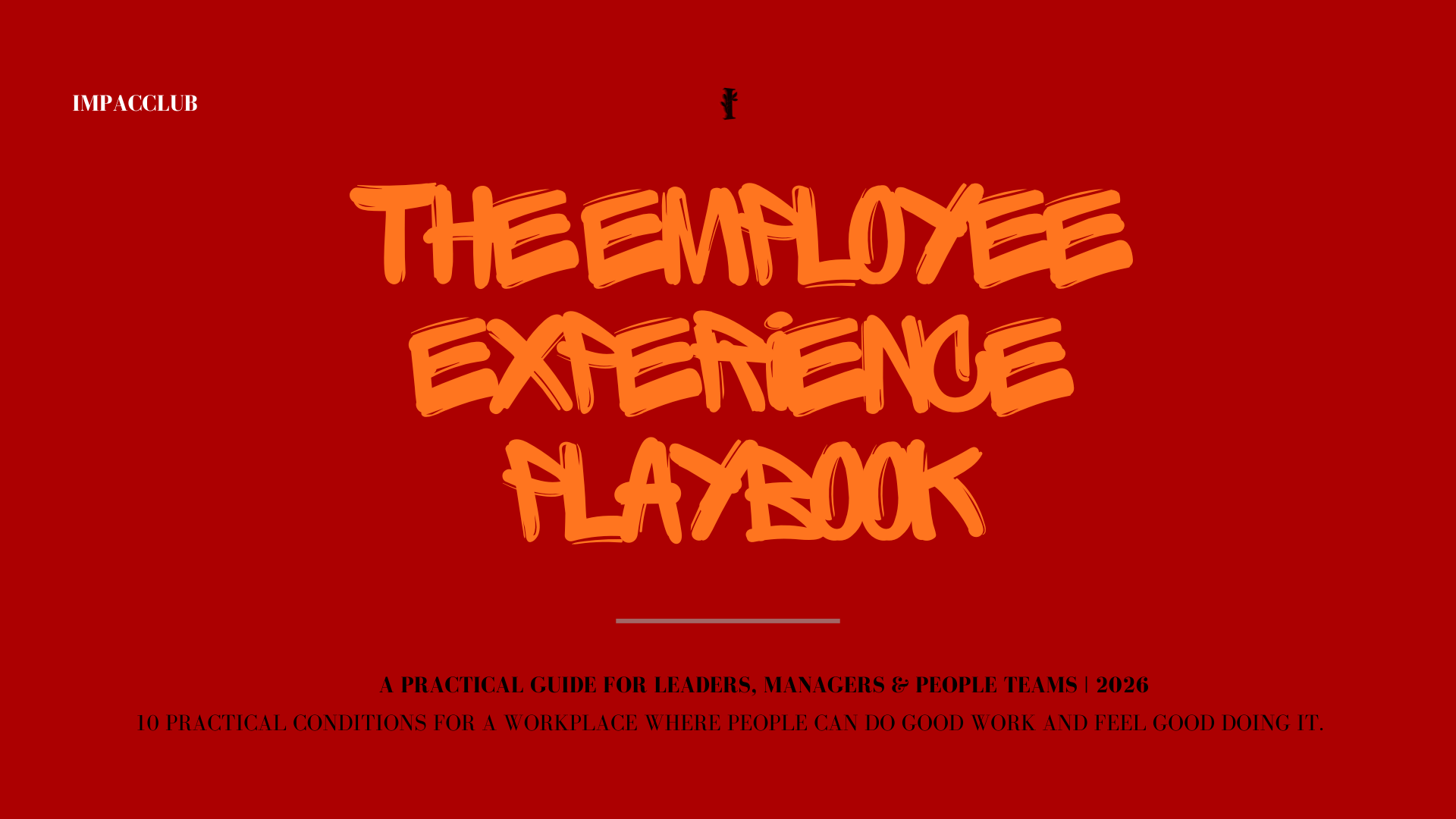 The IMPACCLUB Employee Experience Playbook cover