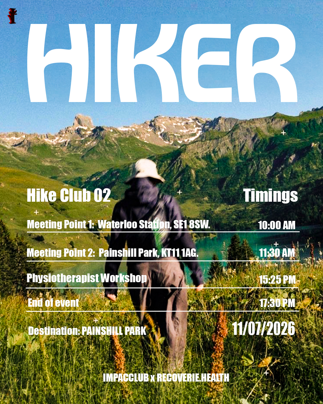 Hike Club 01 - Hampstead Heath hike poster