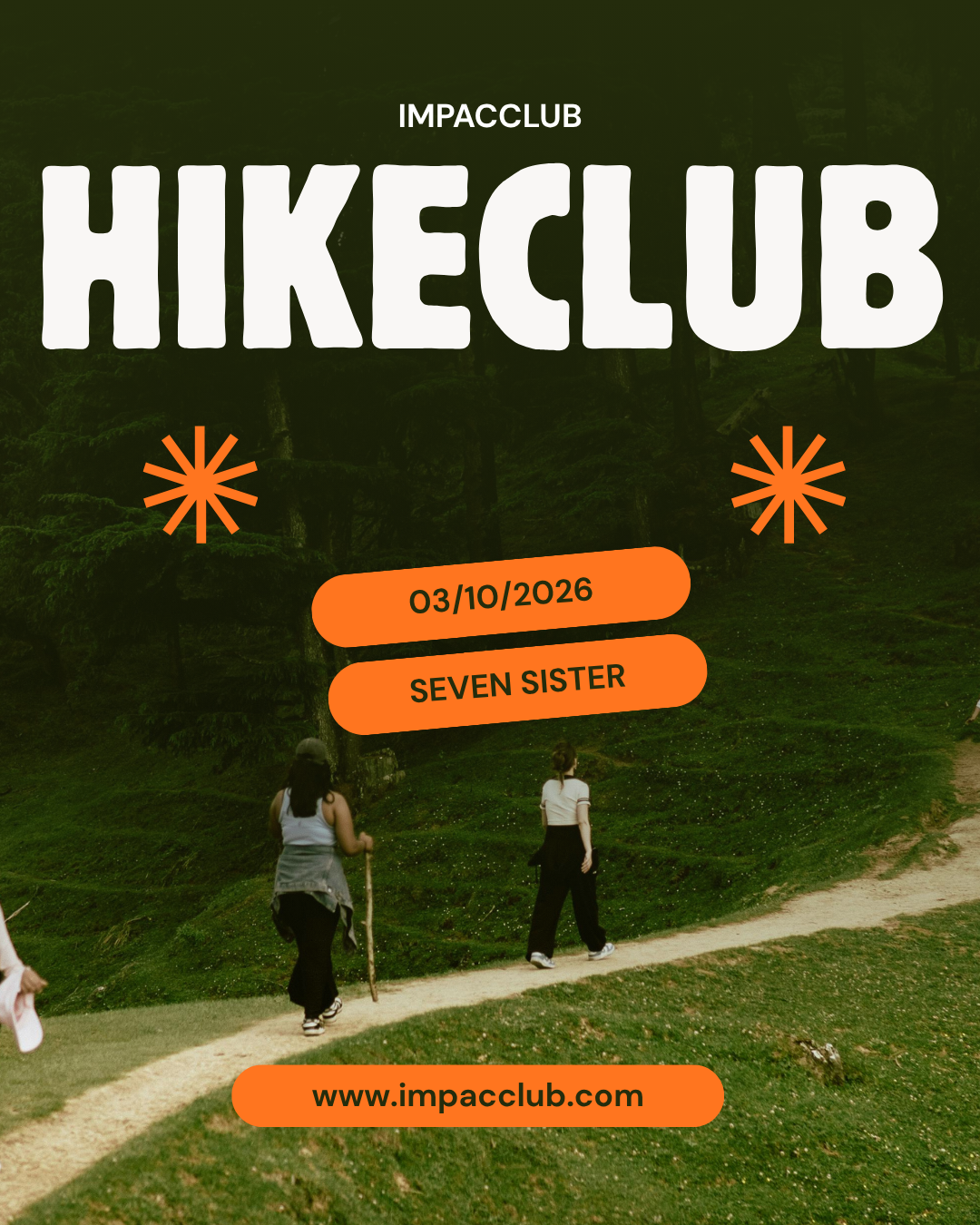 Hike Club 01 - Hampstead Heath hike poster